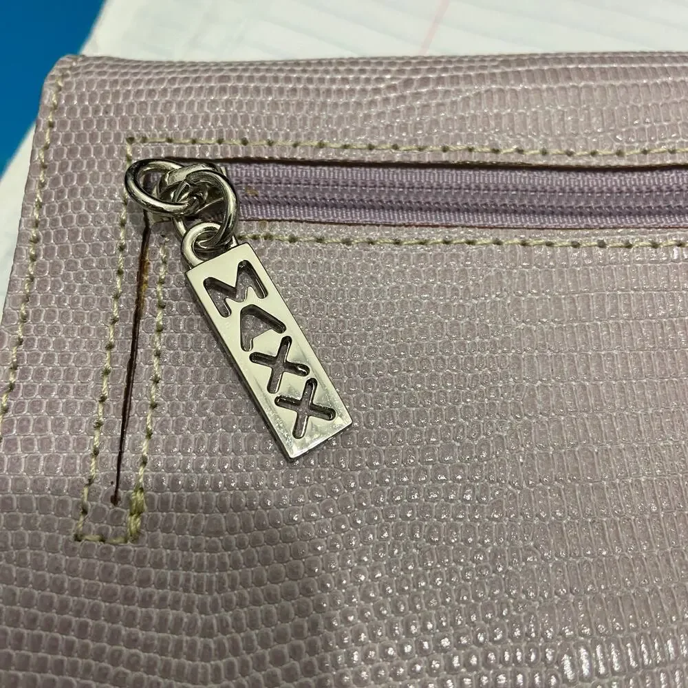 Maxx New York Long Wallet Lizard Embossed Leather
